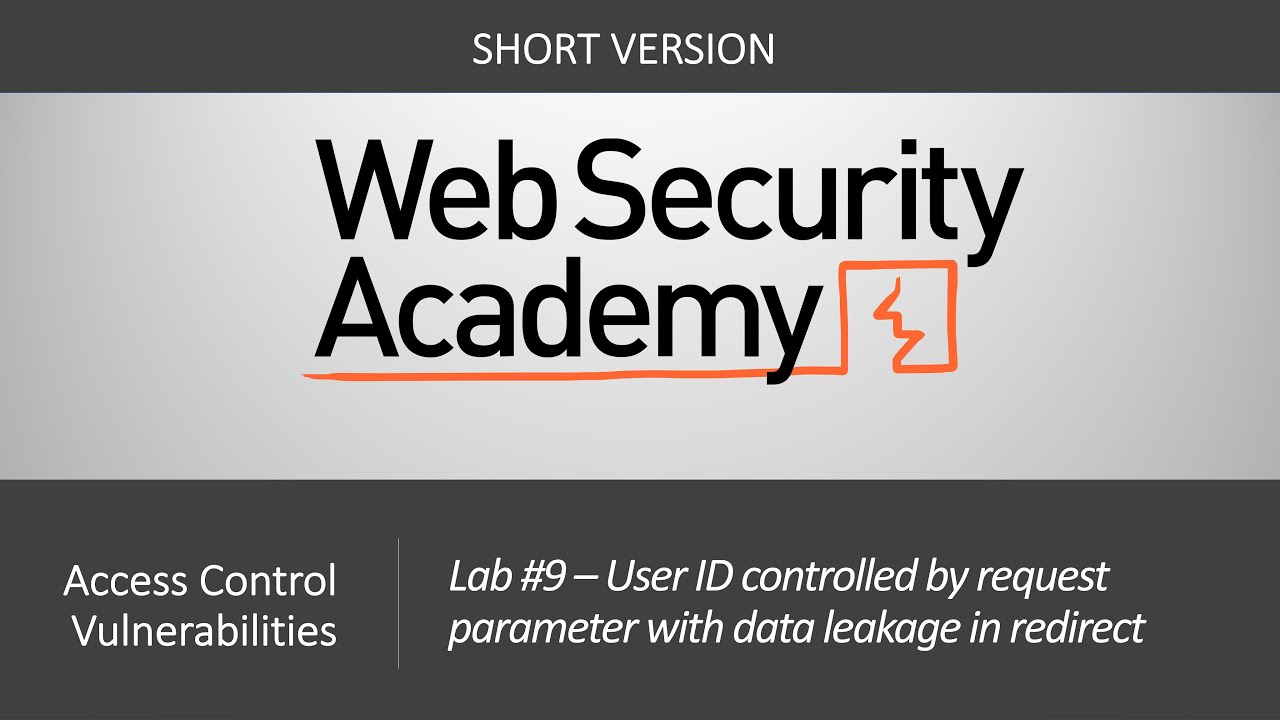 Нарушенный контроль доступа — лабораторная работа № 9. UID управляется параметром с утечкой данны...