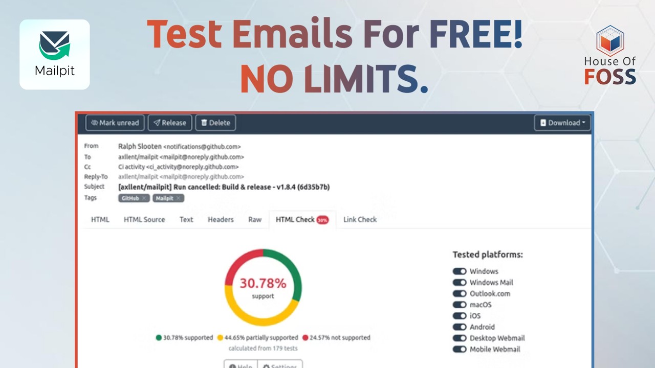 Unlimited FREE Test Emails (Sandbox) &ndash; OPEN SOURCE alternative for Mailtrap &ndash; MAILPIT