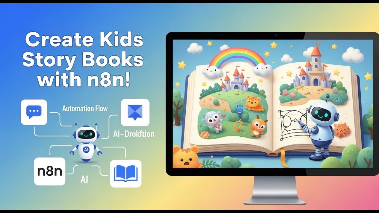 Create Your Own Kids Story Book Like a Pro Using n8n Automation | Step by Step Tutorial