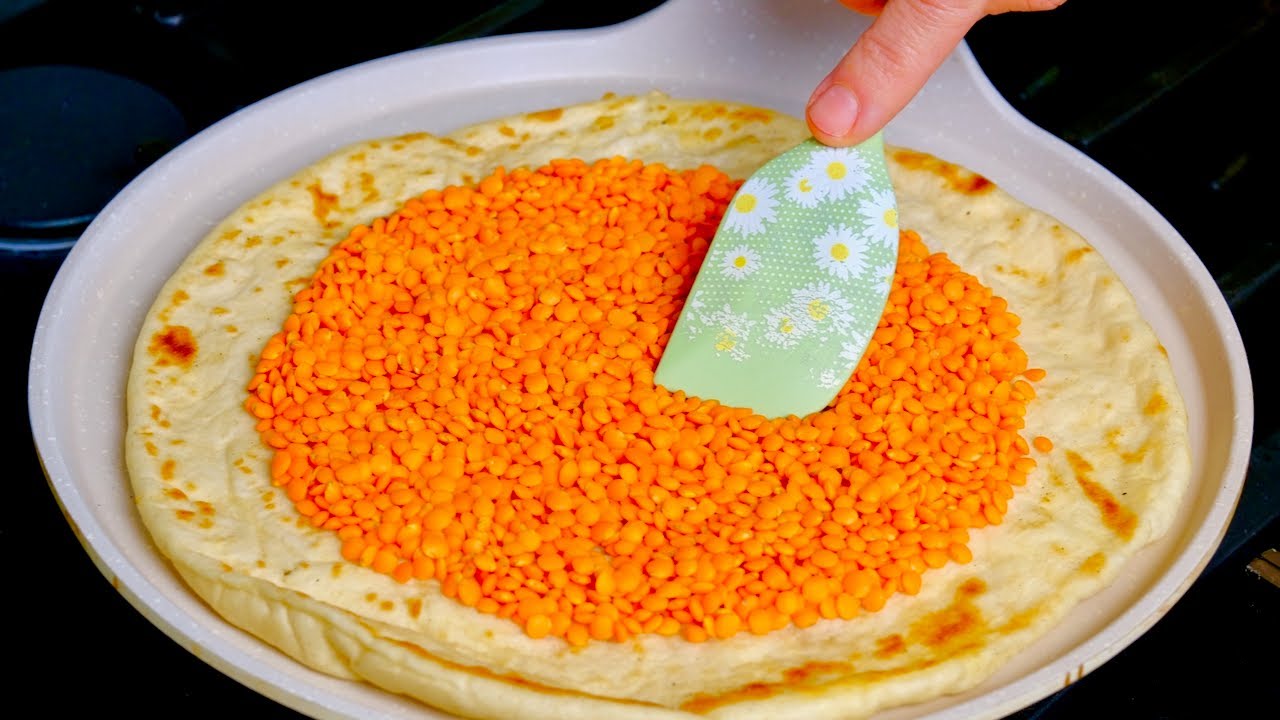 100 г чечевицы и 1 лепешка! Готовлю почти каждую неделю! Простой и вкусный рецепт чечевицы!