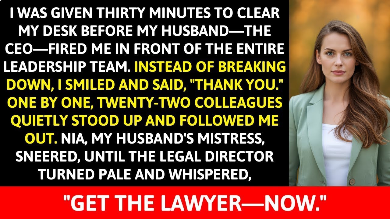 My Billionaire CEO Husband Fired Me In A Luxury Boardroom—My Husband'S Mistress Snickered