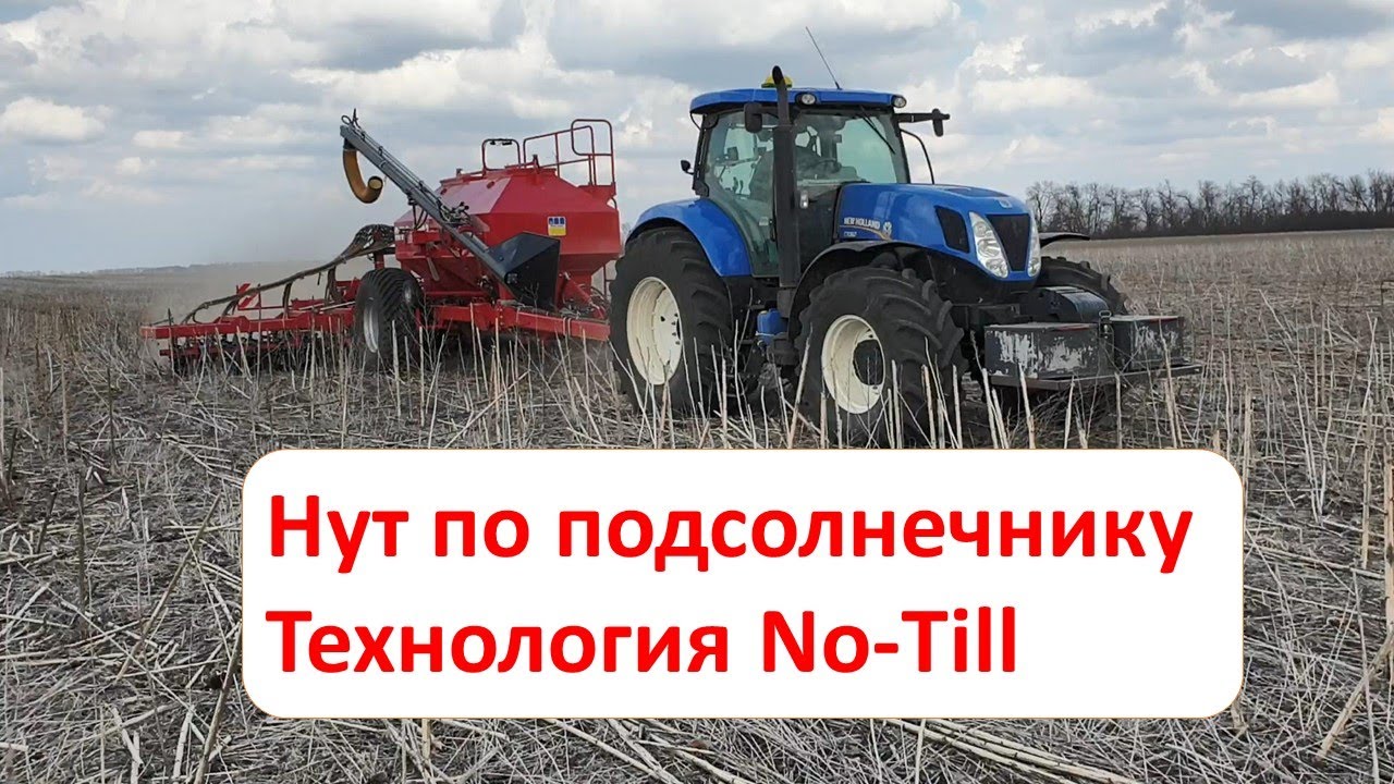 Прямой сев нута по подсолнечнику сеялкой Turbosem