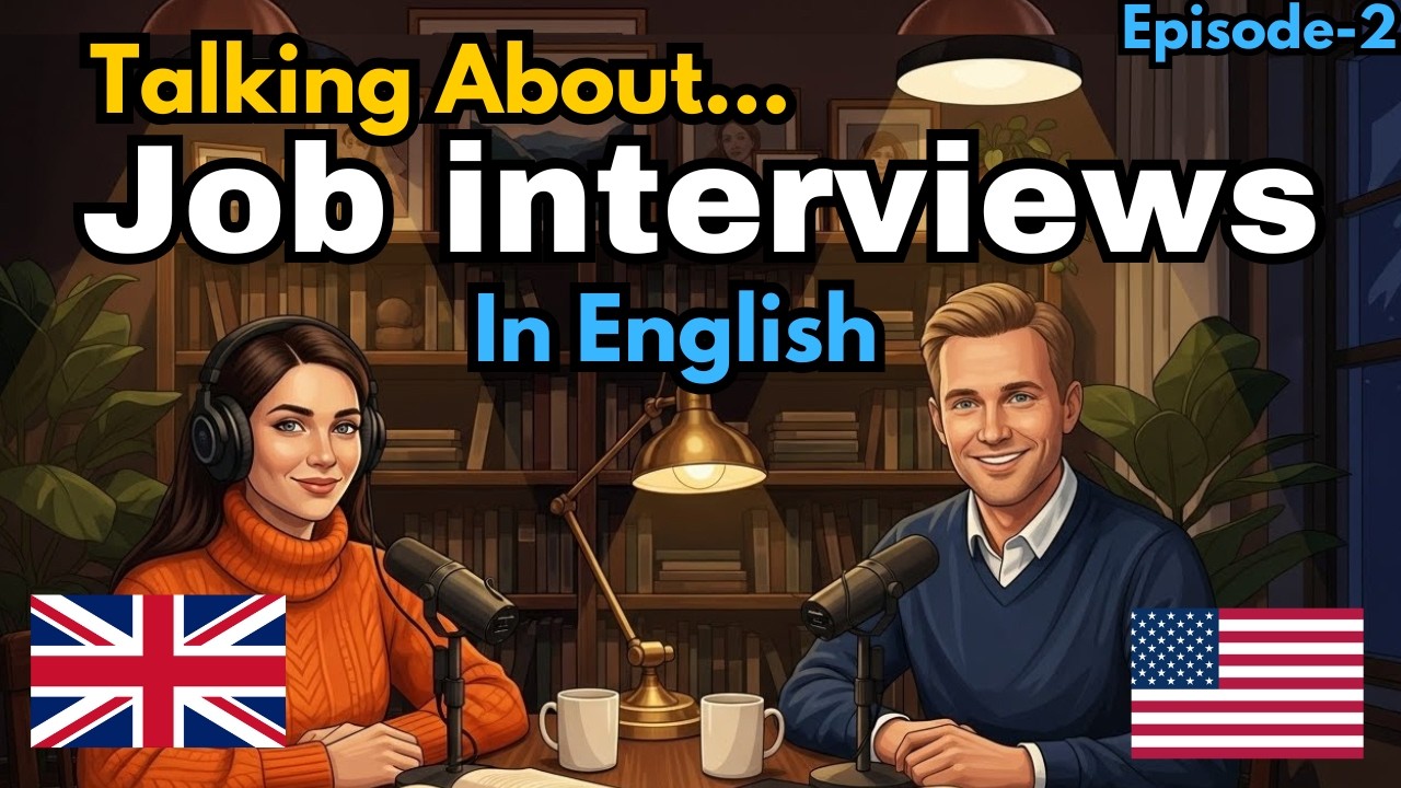 How to talk about Your job interviews in English | Daily simple English conversation practice