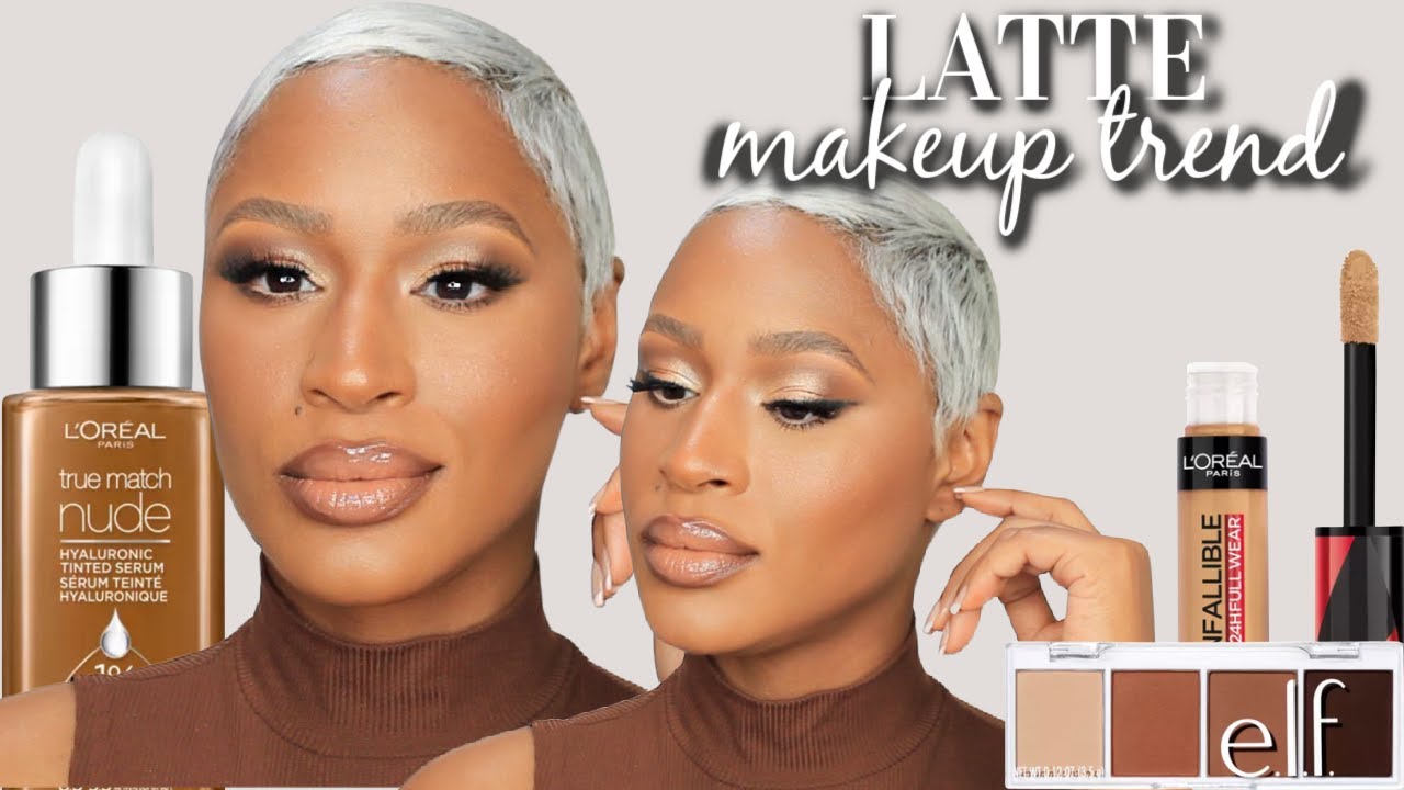 Latte Makeup Trend (But Drugstore) 💸 Beauty on a Budget - Affordable Makeup For Brown Skin