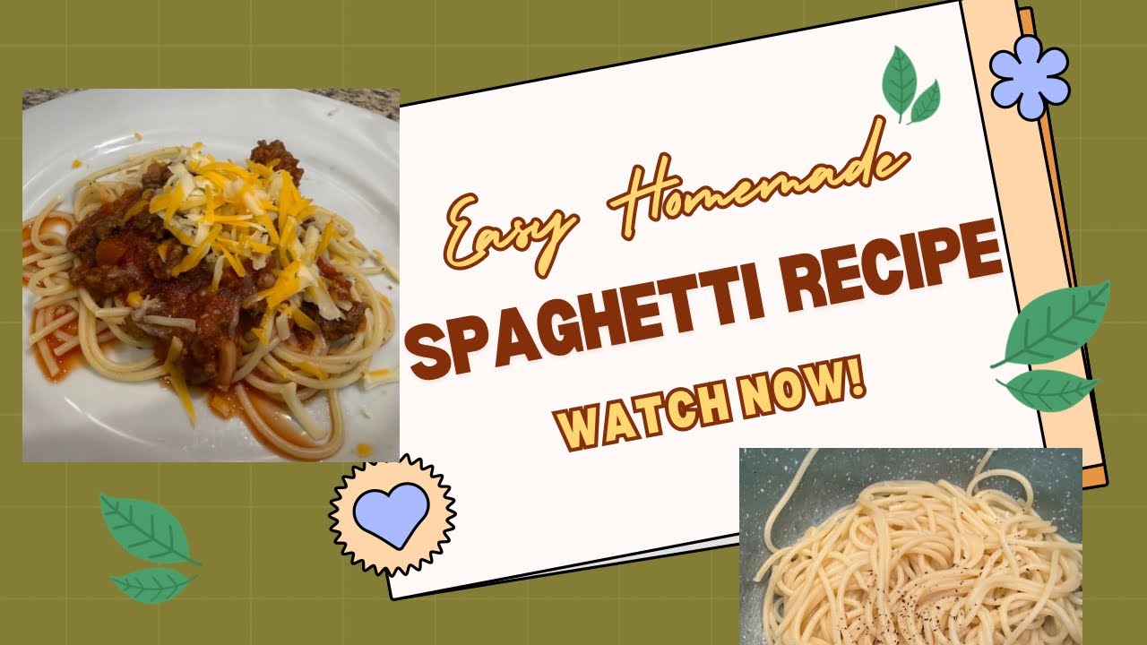 Homemade Spaghetti - Cook With Me