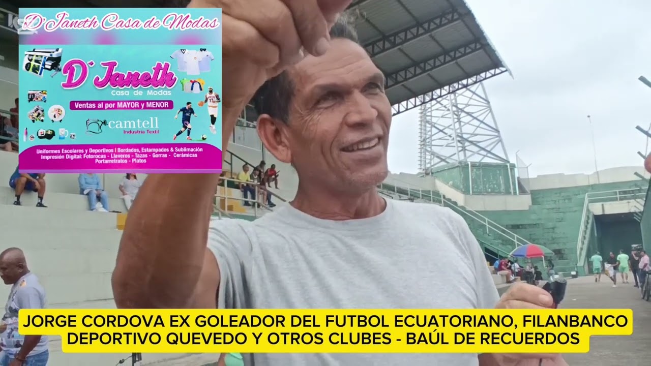 JORGE CORDOVA EX GOLEADOR DEL FUTBOL ECUATORIANO, PASEO SU CLASE POR VARIOS CLUBES DEL PAÍS 