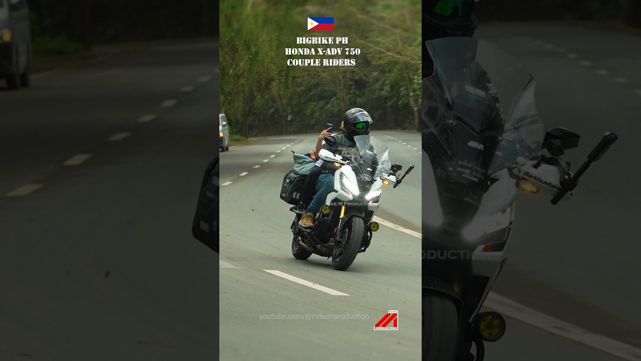 Honda X-ADV 750 Couple Riders #shorts #motorcycle #love #foryou #fyp #trending viralvideo asmr sound