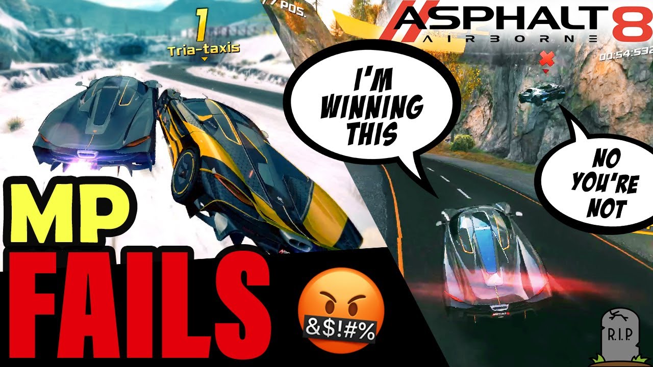 Asphalt 8 • Multiplayer Embarrassing Moments and Fails ⛔❌