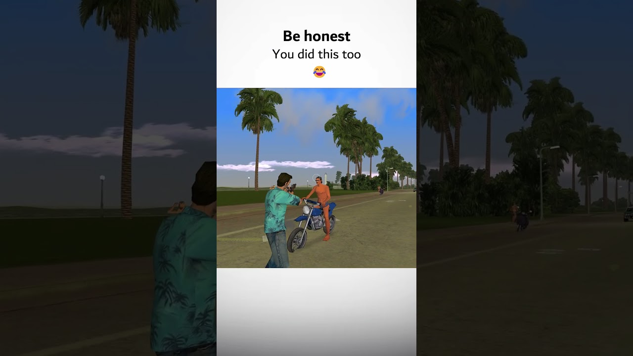 Childhood fun be like 😅 #gta #gtavicecity