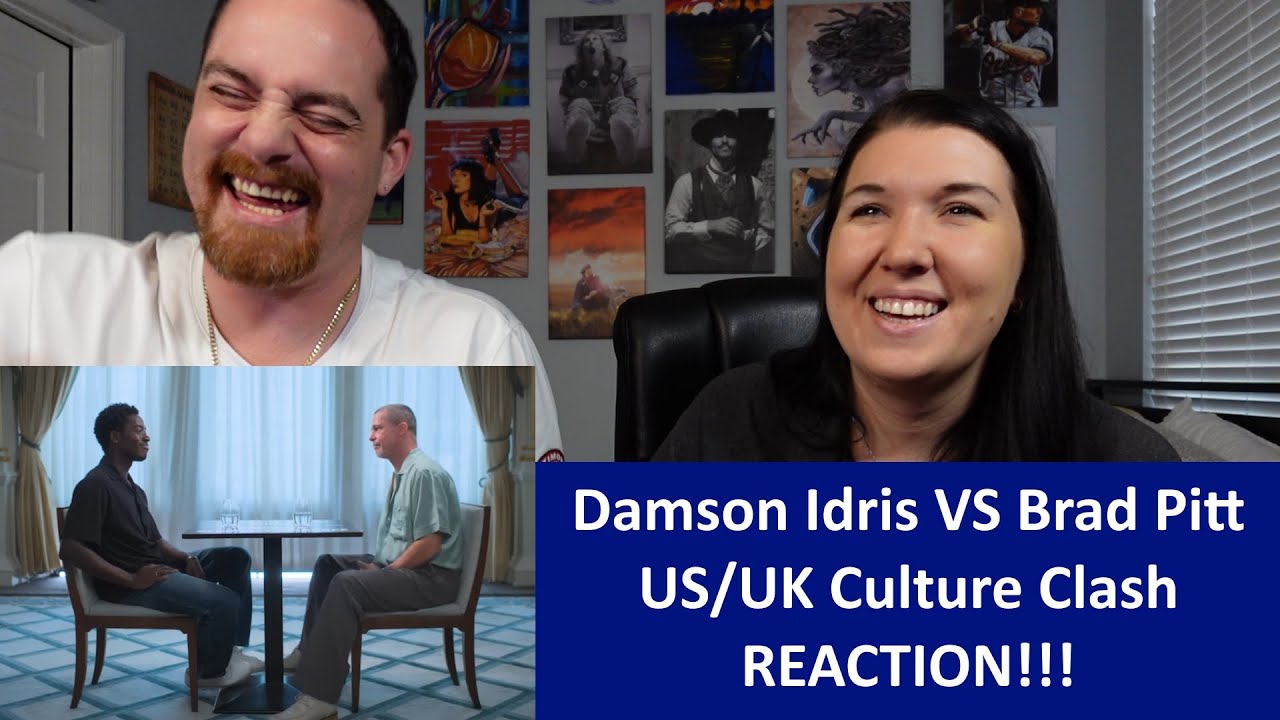 Americans React Brad Pitt & Damson Idris - US vs UK Culture Clash REACTION!