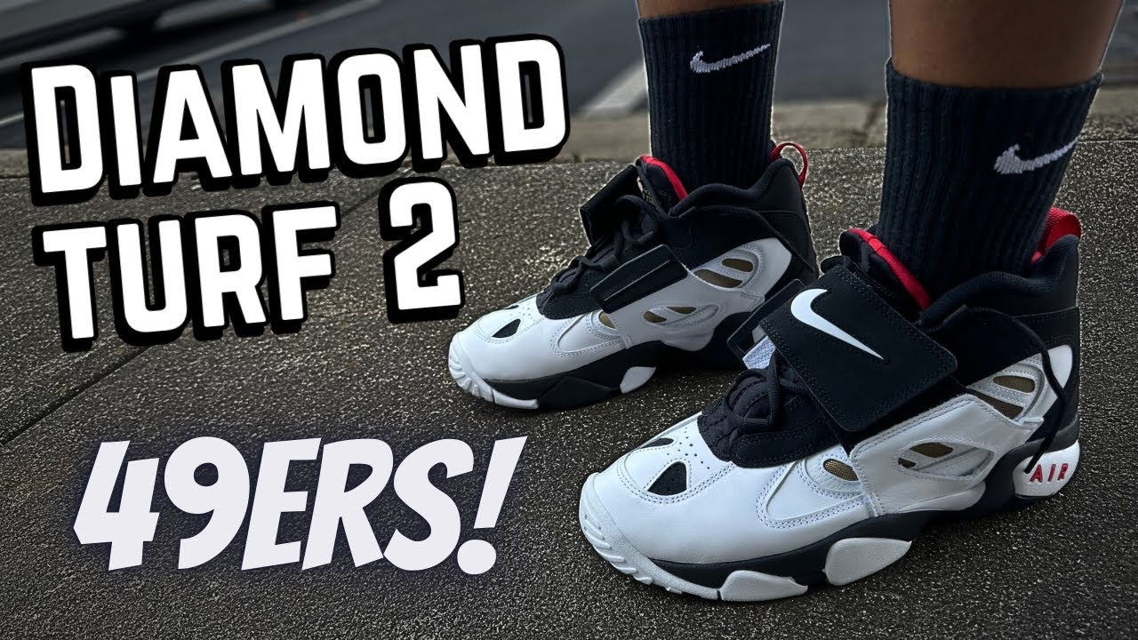 Обзор Nike Air Diamond Turf 2 &laquo;49ers&raquo; или &laquo;Falcons&raquo; и примерка!