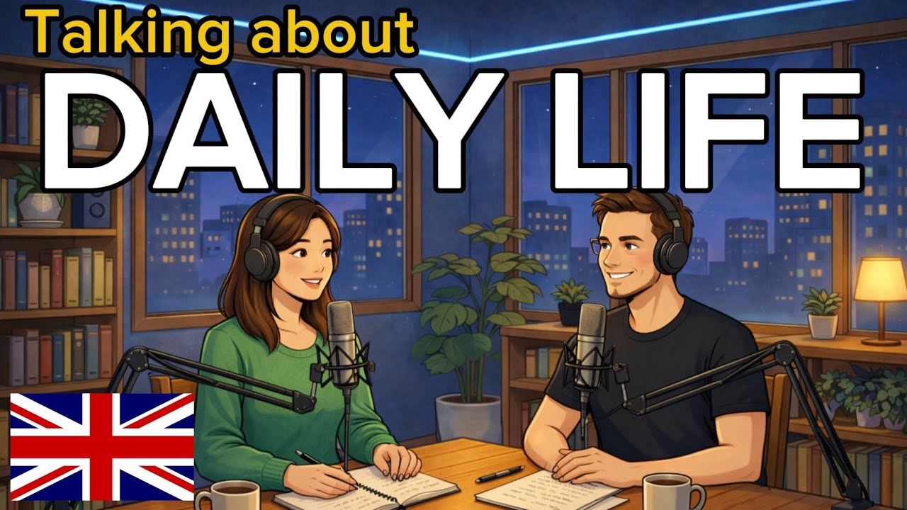 How to talk about Daily Life in English | English conversation practice | English podcast A2_B1