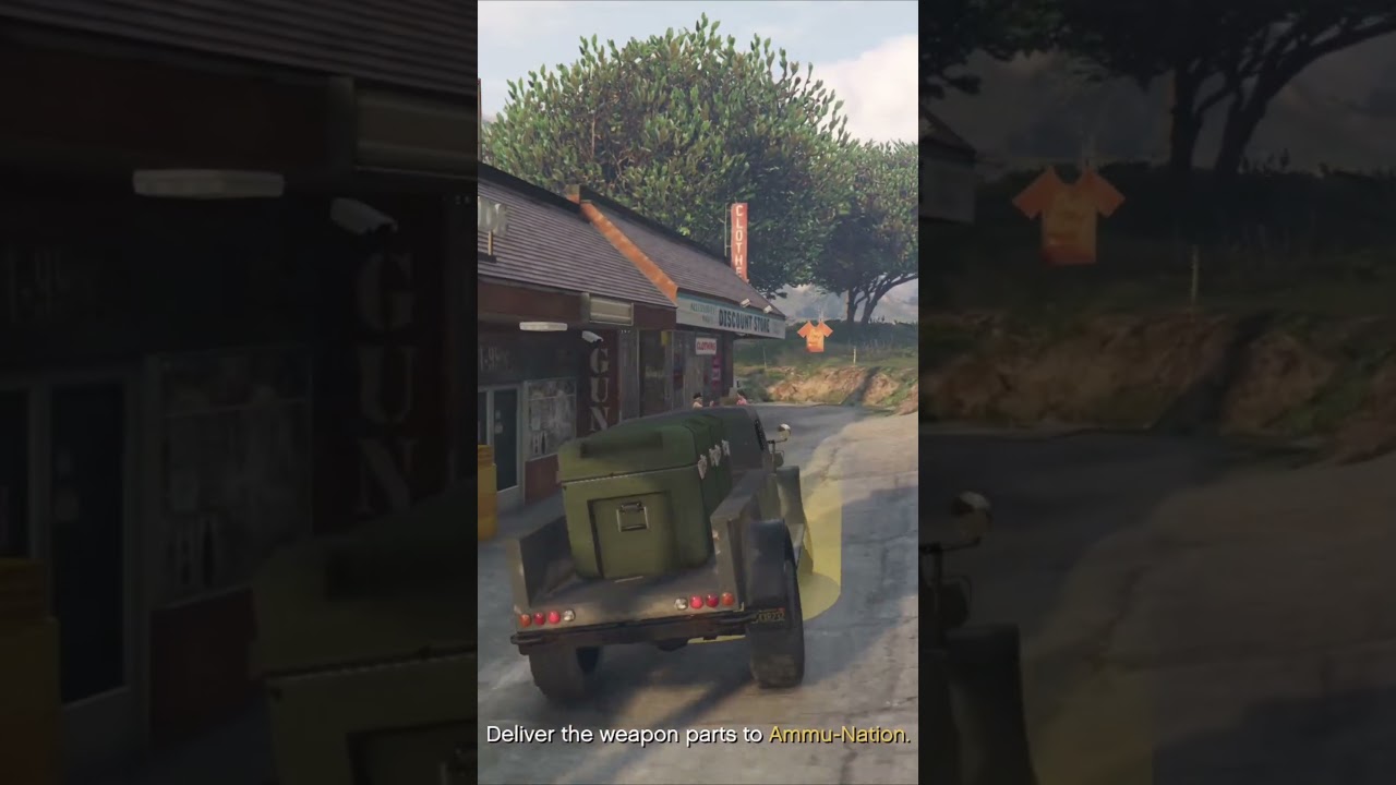GTA 5 Bunker weapon parts delivery to AMMU-Nation 50.000  $   #shorts