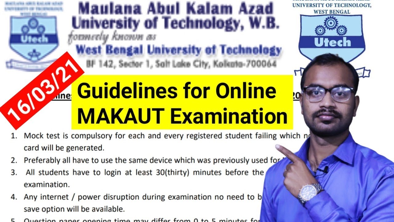 MAKAUT ODD SEM || Guidelines for Online Examination || All Important Points