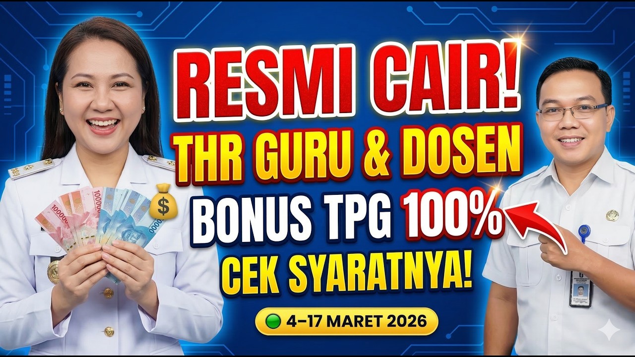 RESMI! THR Guru & Dosen 2026 Cair + Bonus TPG 100 Persen Cek Syaratnya!