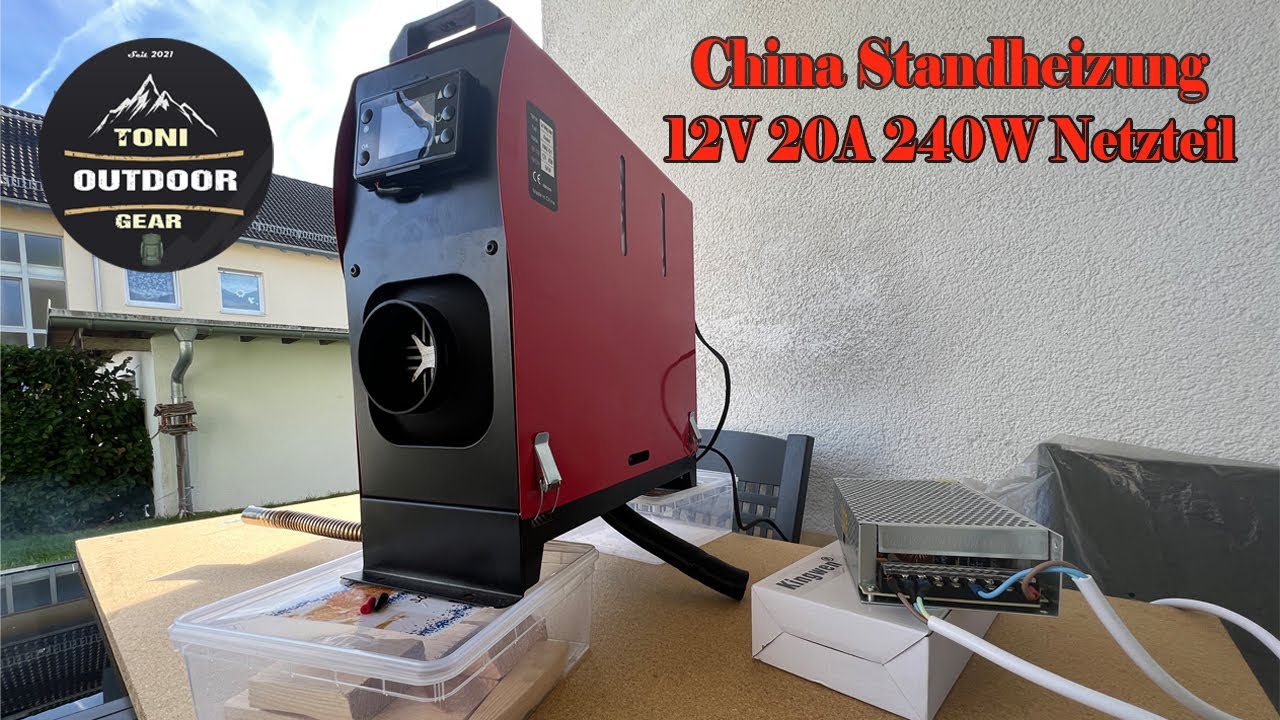 China Standheizung 12V 20A 240W Netzteil anschließen - Notheizung