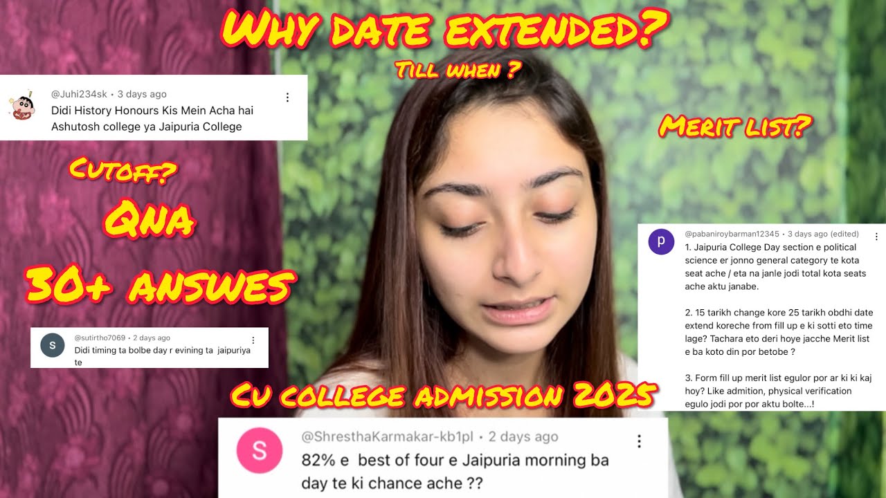 You still don’t know 😱 30+Questions answered  #QNA part 20 Calcutta University ❤️ Ug admission 2025