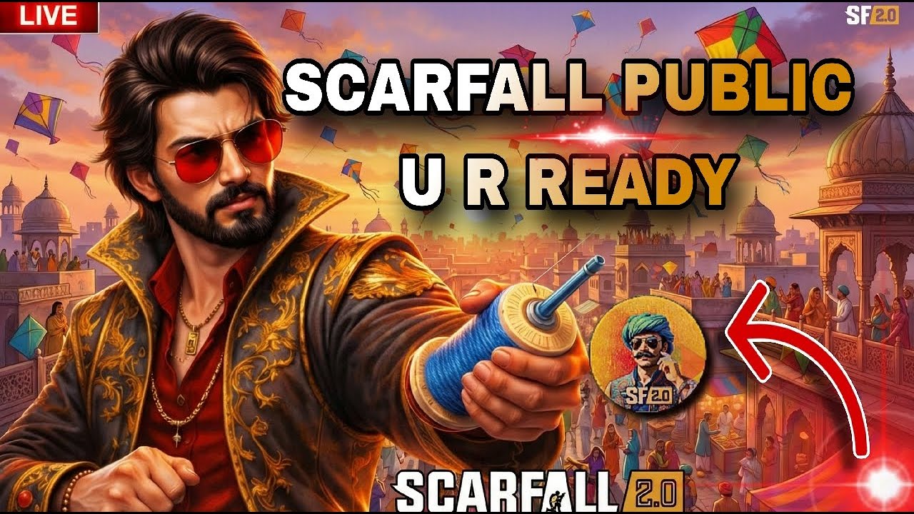 😱 Public Control My Game | ScarFall2.0 Funny Live 🔴 | FUNNY GMR47