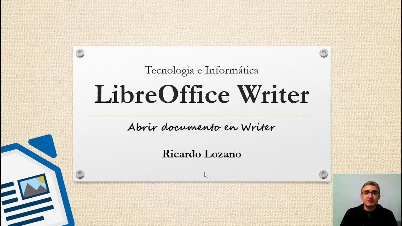 Cómo abrir un documento con LibreOffice Writer