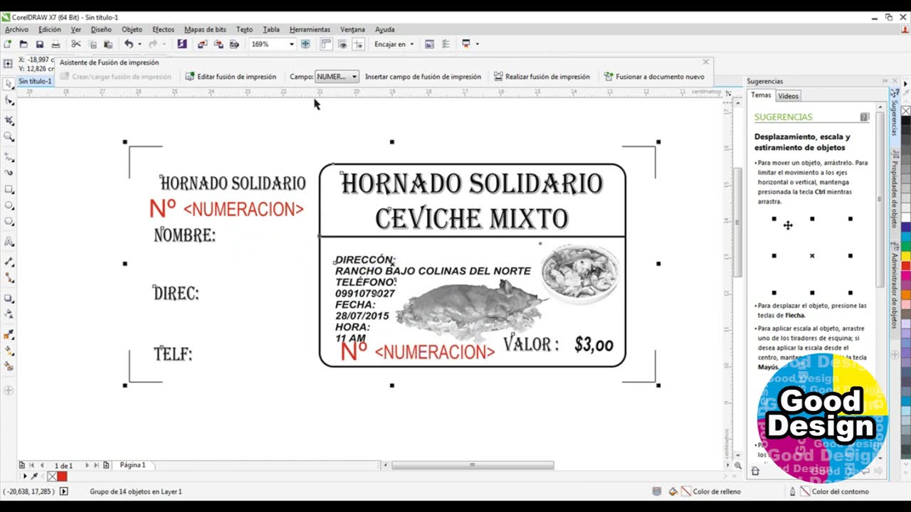 COMO NUMERAR BOLETOS AUTOM&Aacute;TICAMENTE CON COREL DRAW