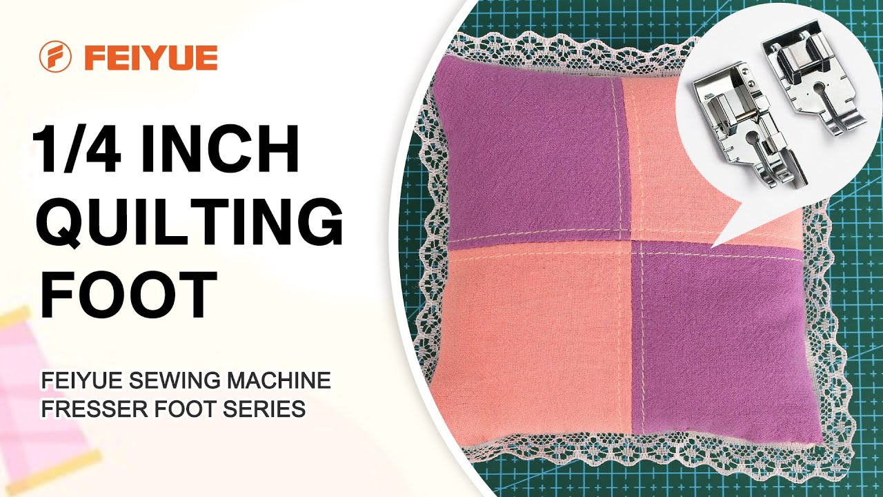FEYUE I 1/4 Inch Quilting Foot Presser Foot Tutorial