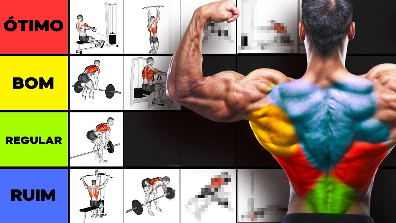 Ranking dos Exercícios no TREINO DE COSTAS (Do Pior ao Melhor)