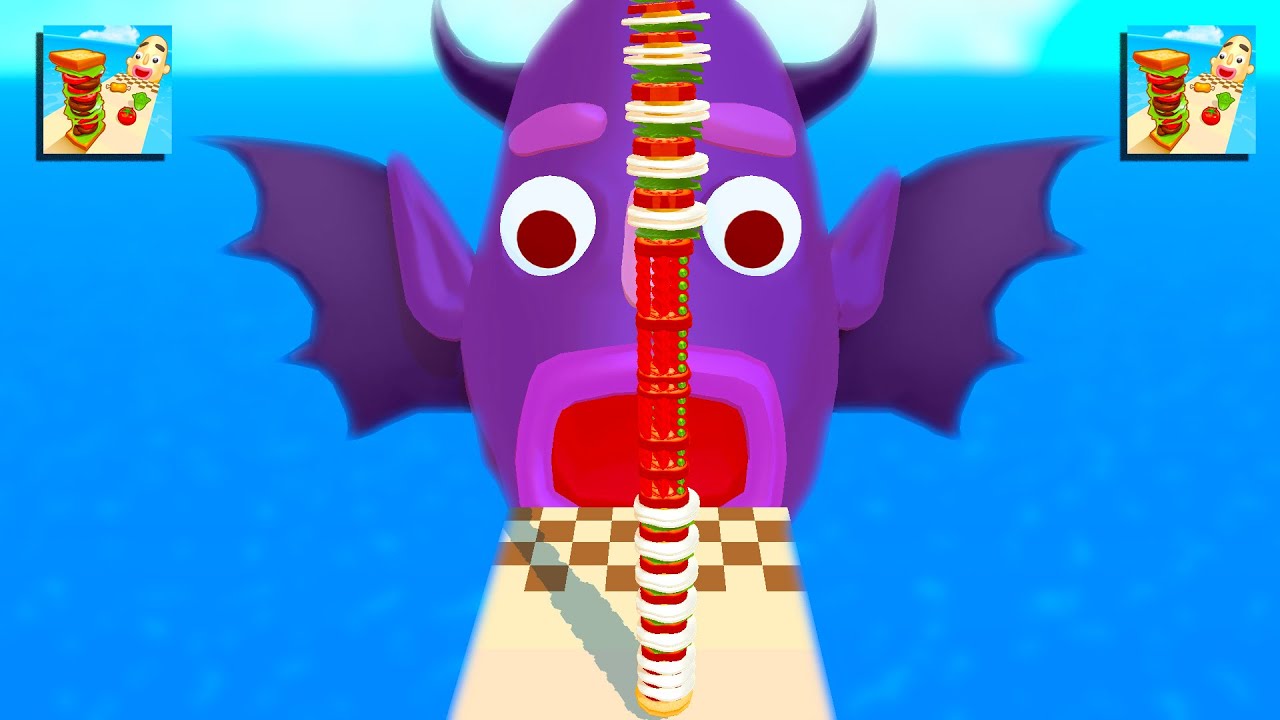 Sandwich Runner 3329 Game All Levels Walkthrough Gameplay iOS,Android New Update Max Level YRDGV