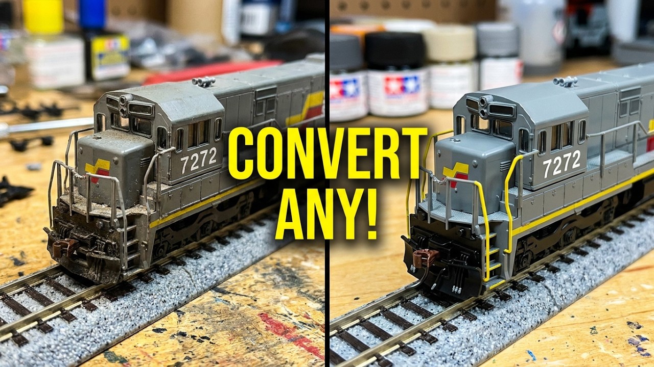 N scale convert just about any locomotive to Micro Trains couplers
