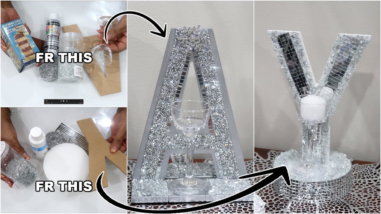 WOW!! Make These Amazing DIY Personalized Decor Using DOLLAR TREE Tumbling Blocks And More*GLAM DIY