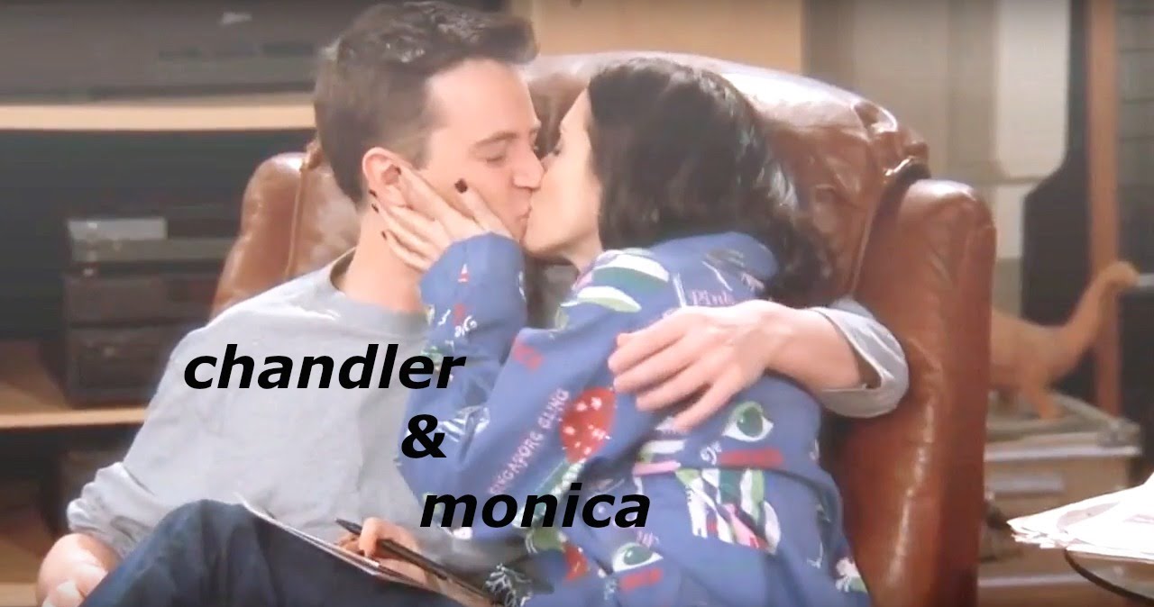 chandler & monica | i think im in love