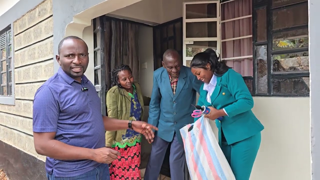 TAKING 43 INCH TELEVISION TO CHEGE THE BOSS READY FOR HANDOVER 