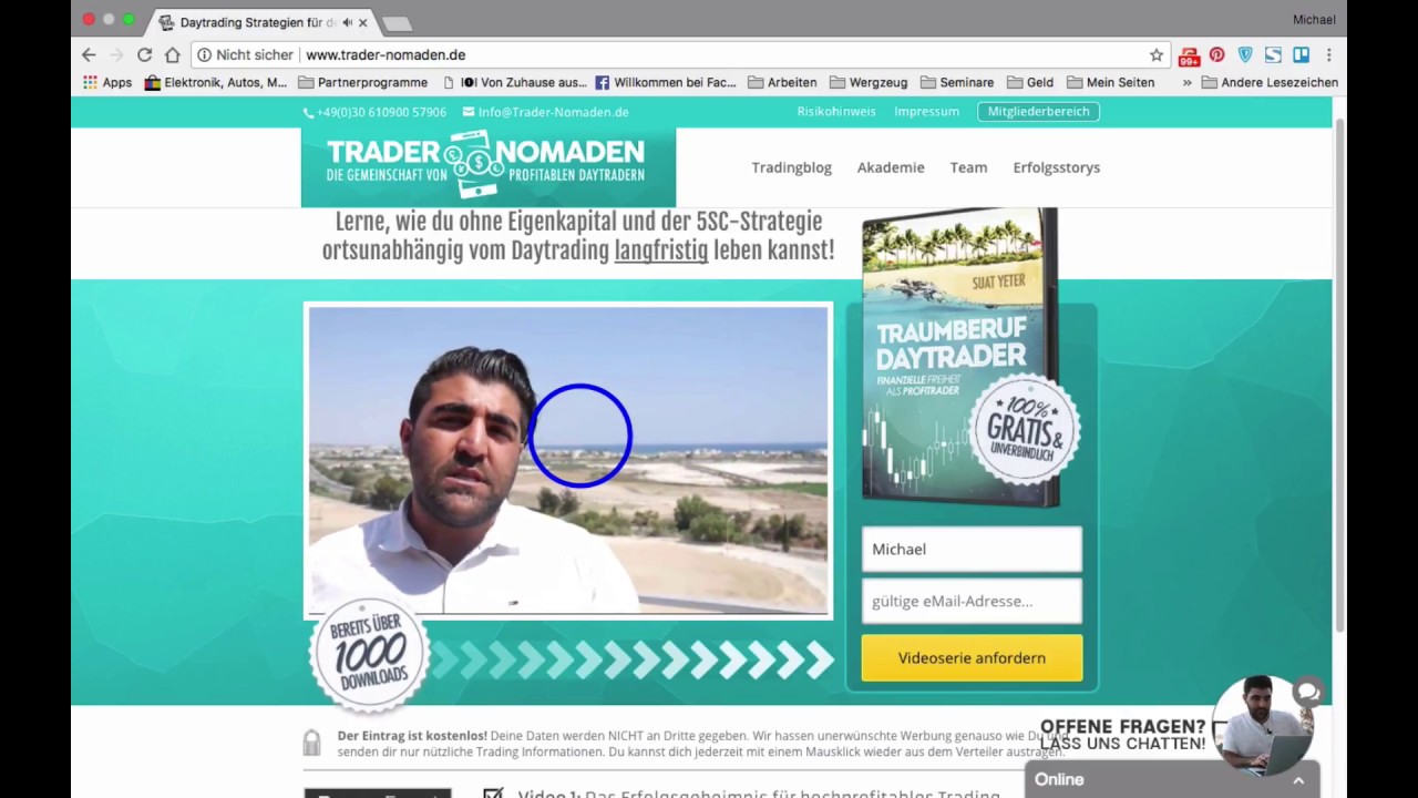 Trader Nomaden Erfahrungen ✔ 💯 Gratis Daytrading Kurs ✅  Trader Nomaden Akademie ✅