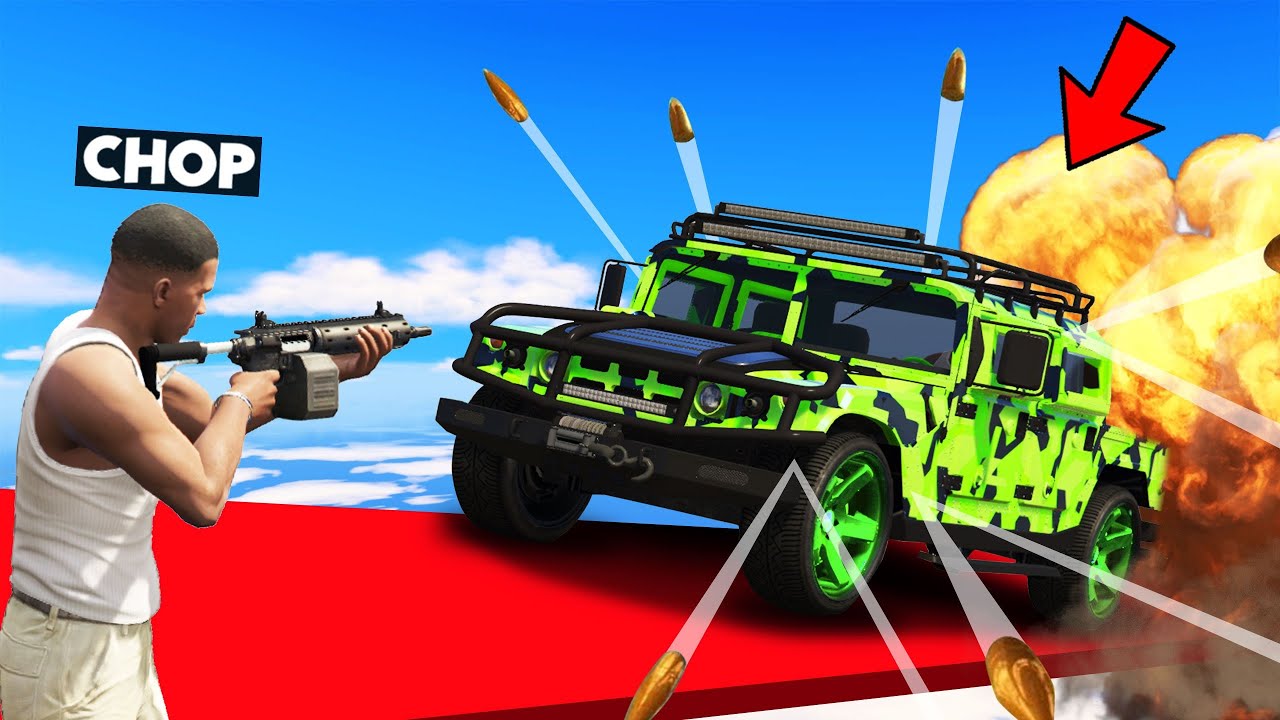 GTA 5 UPGRADING CHOP BAUGHT THE NEW TANK DLC