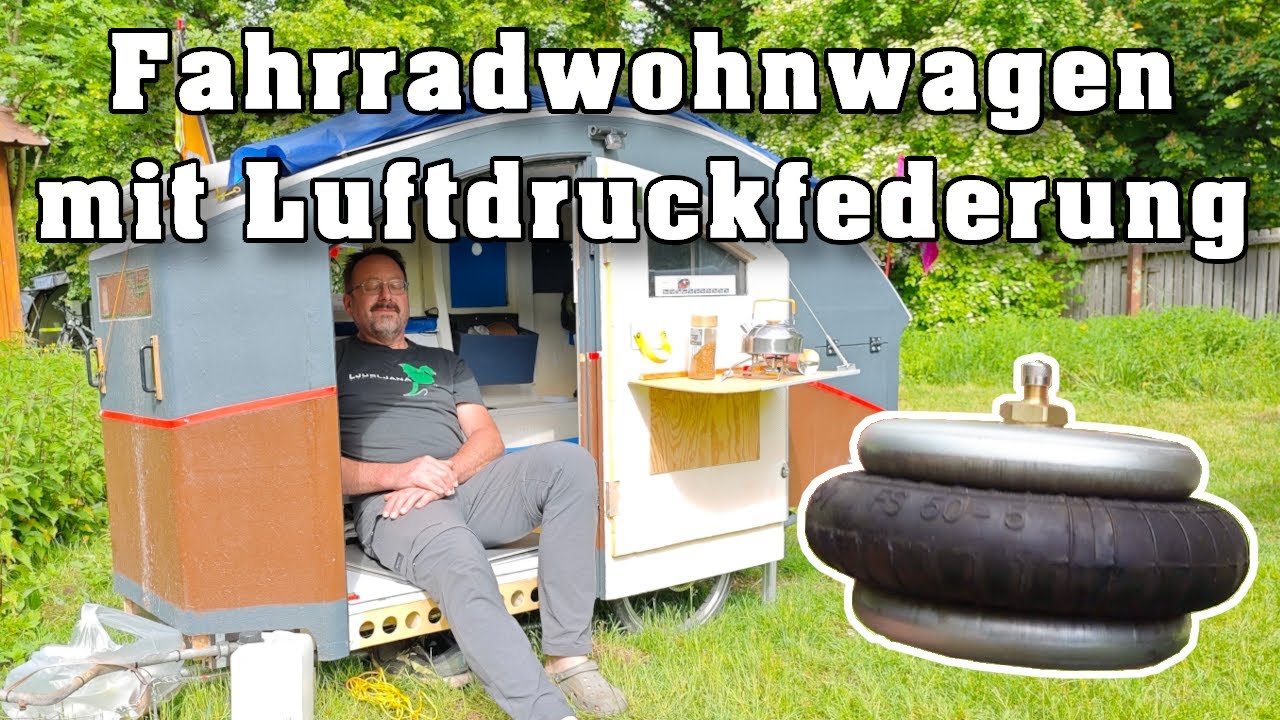 Geniale Federung und viele weitere tolle Ideen, Christian zeigt sein Fahrradwohnwagen