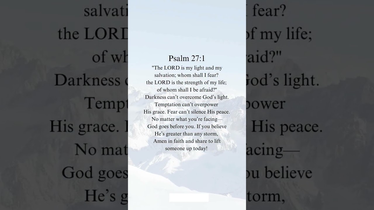 Psalm 27:1🙏#prayer #bibleverse #biblequotes #religiousprayer   #christianprayer #christiandevotion
