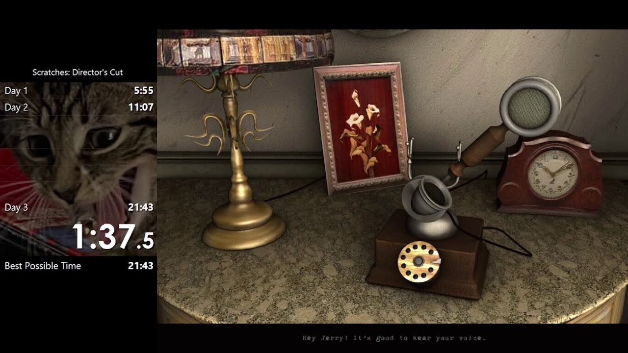 Scratches: Director's Cut Speedrun in 19:28 (WR)