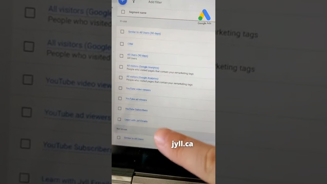 15-second Google Ads tip: set up remarketing lists