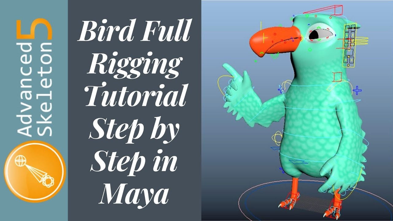 Bird Full Rigging Video in Maya / Advanced Skeleton 5