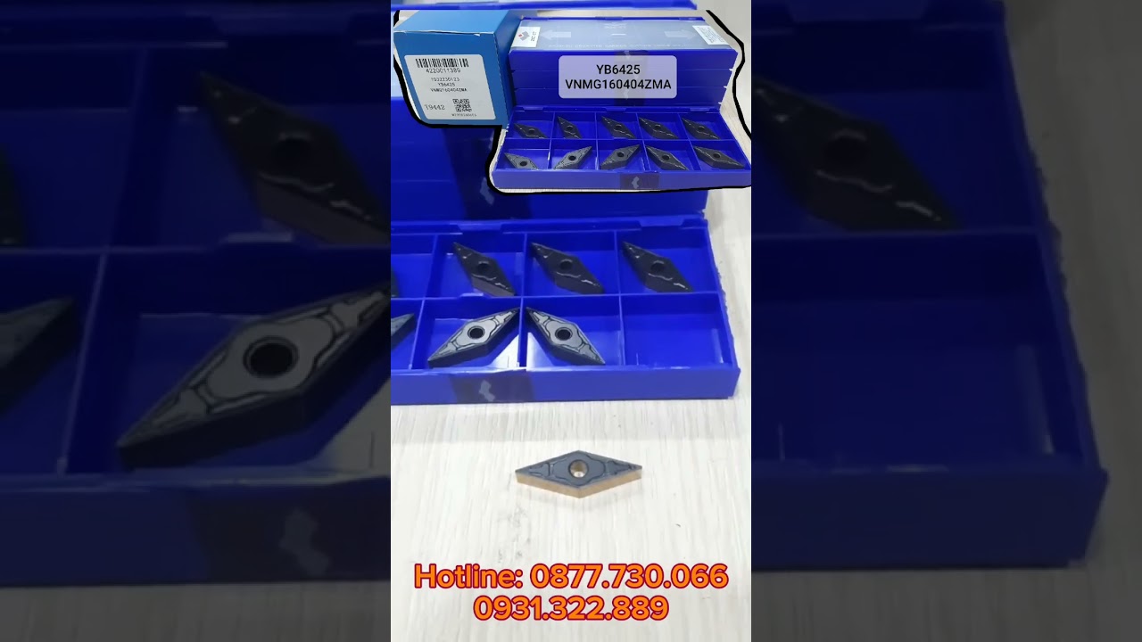 CHIP TIỆN, CHIP PHAY CHO M&Aacute;Y CNC VNMG160404#linhkienvanthai#chiptien#chipphay#cnc