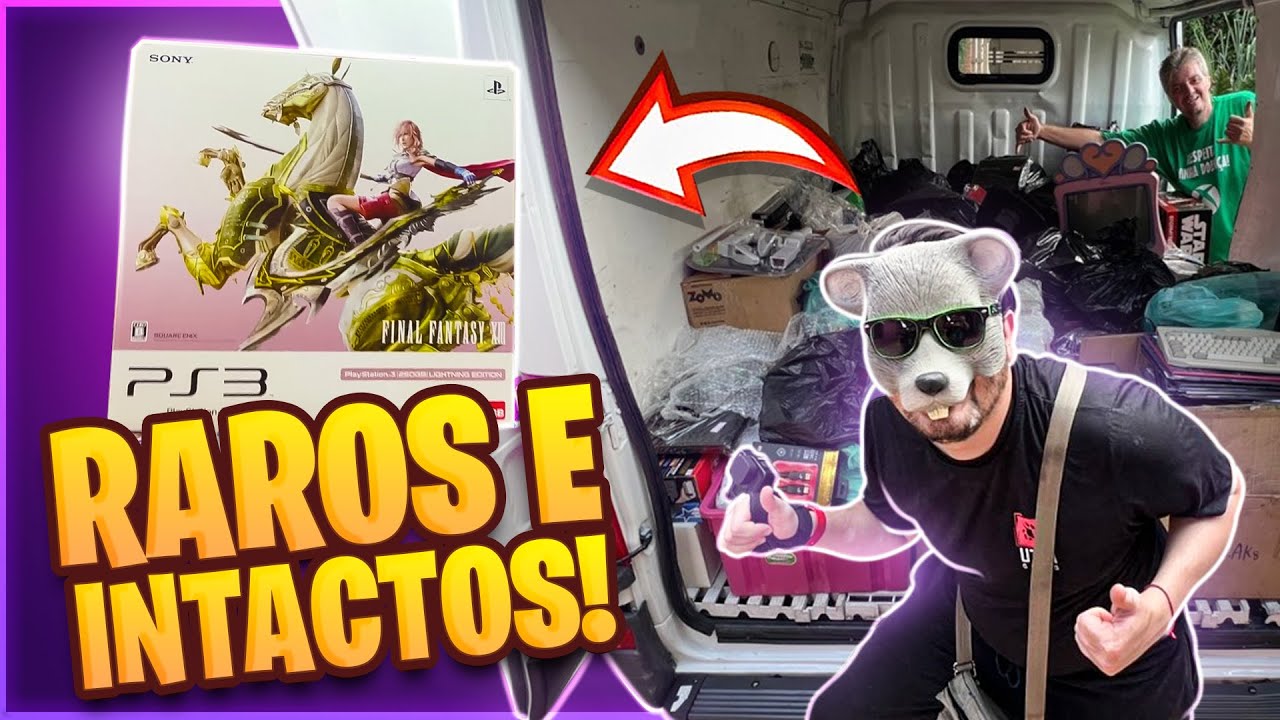 Fui a CA&Ccedil;A DE CONSOLES RAROS com o Tioz&atilde;o e SURTEI com o que achamos!