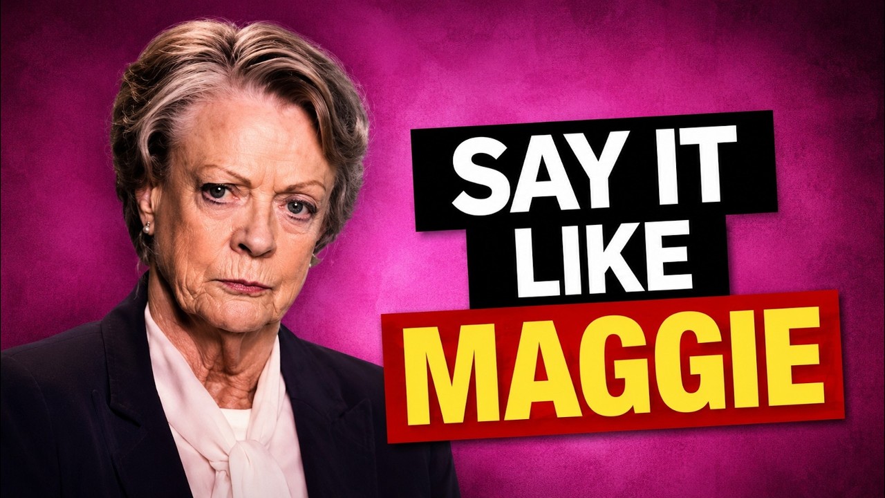 I Asked Myself: What Would Maggie Smith Do?
