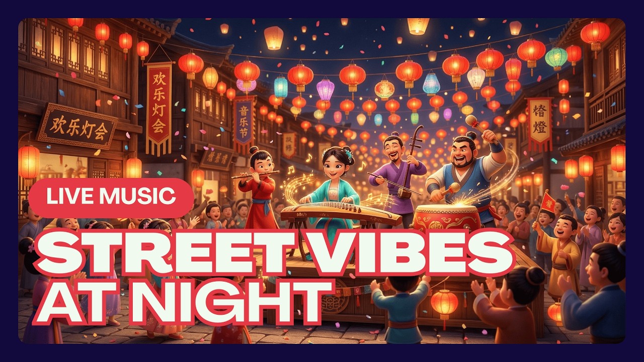 Lantern Festival Music Show 🎆 Guzheng Cartoon Animation