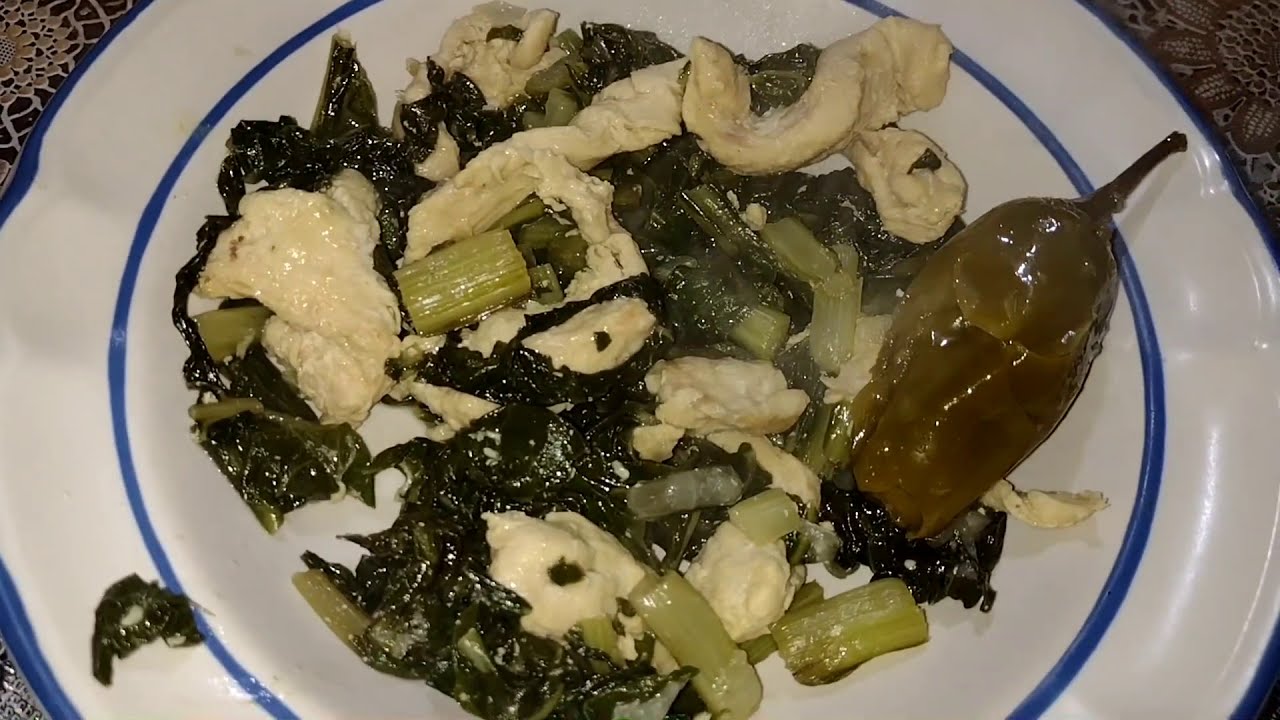 pollo con acelgas