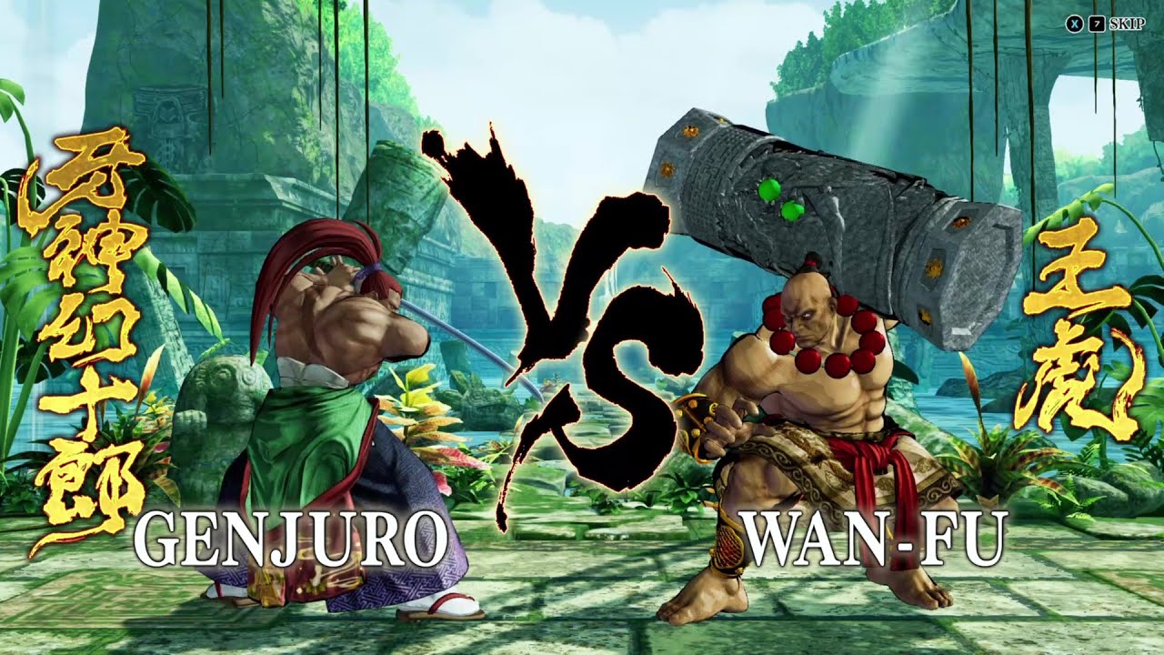 Samurai Shodown - Genjuro VS Wan-Fu