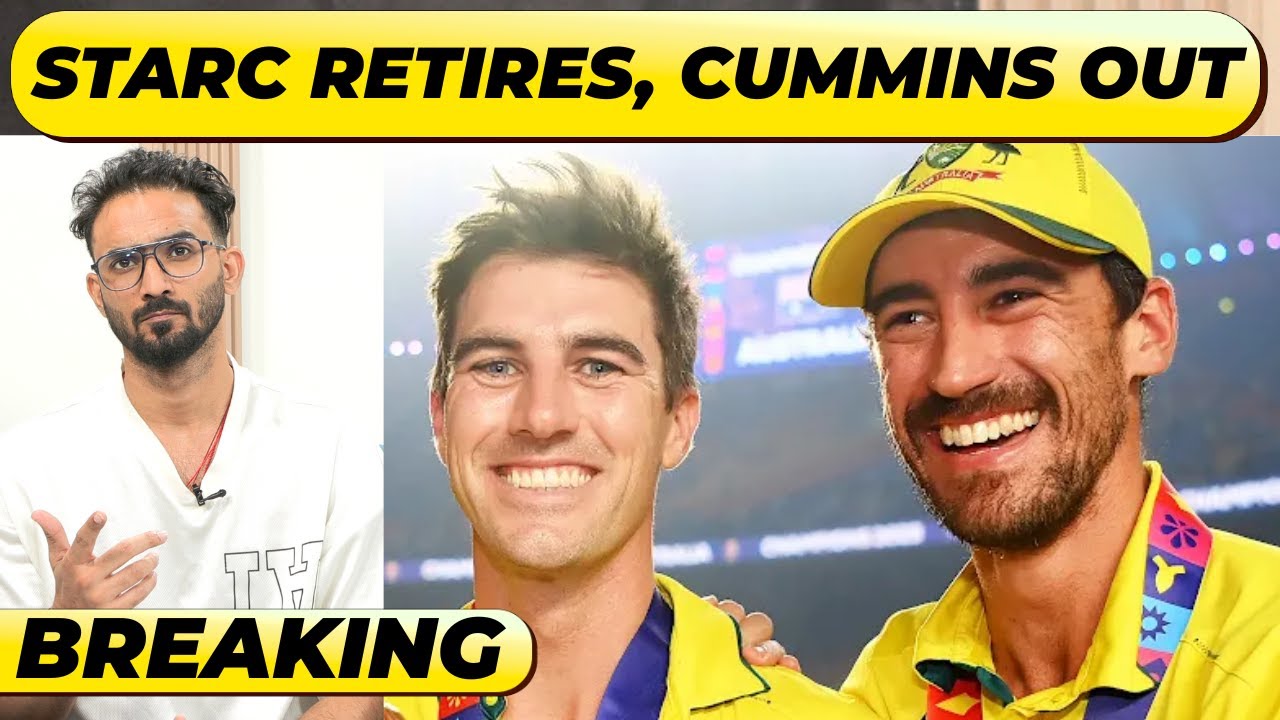 🔴BREAKING: MITCHELL STARC RETIRES from T20Is. CUMMINS out of INDIA SERIES, doubtful for ASHES.