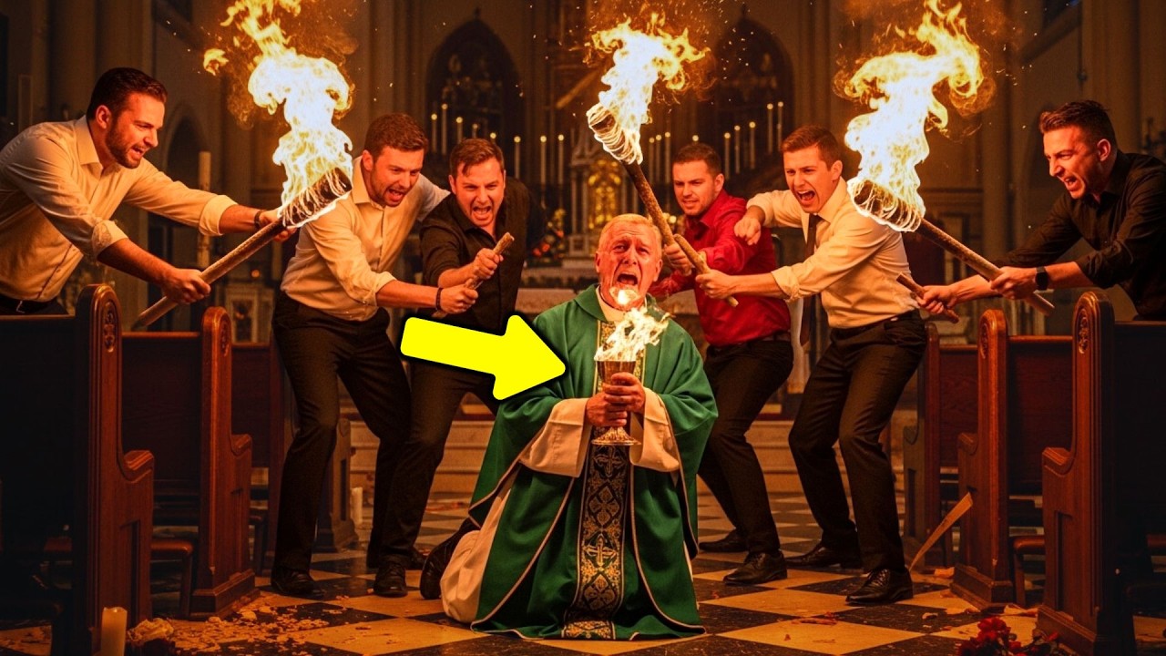 Grupo de Evangélicos Invadiu Igreja Católica pra Queimar Eucaristia, então A VIRGEM MARIA APARECEU!