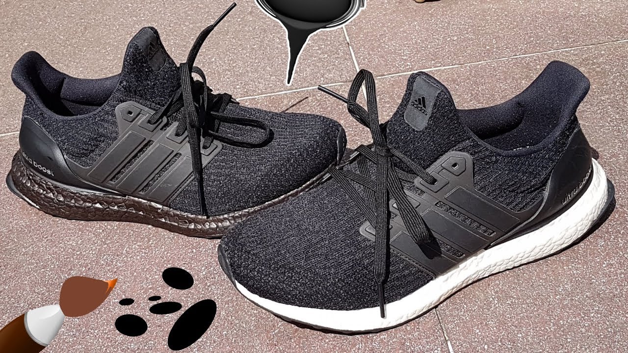 Adidas Ultra Boost Sohle schwarz färben | unboxinx