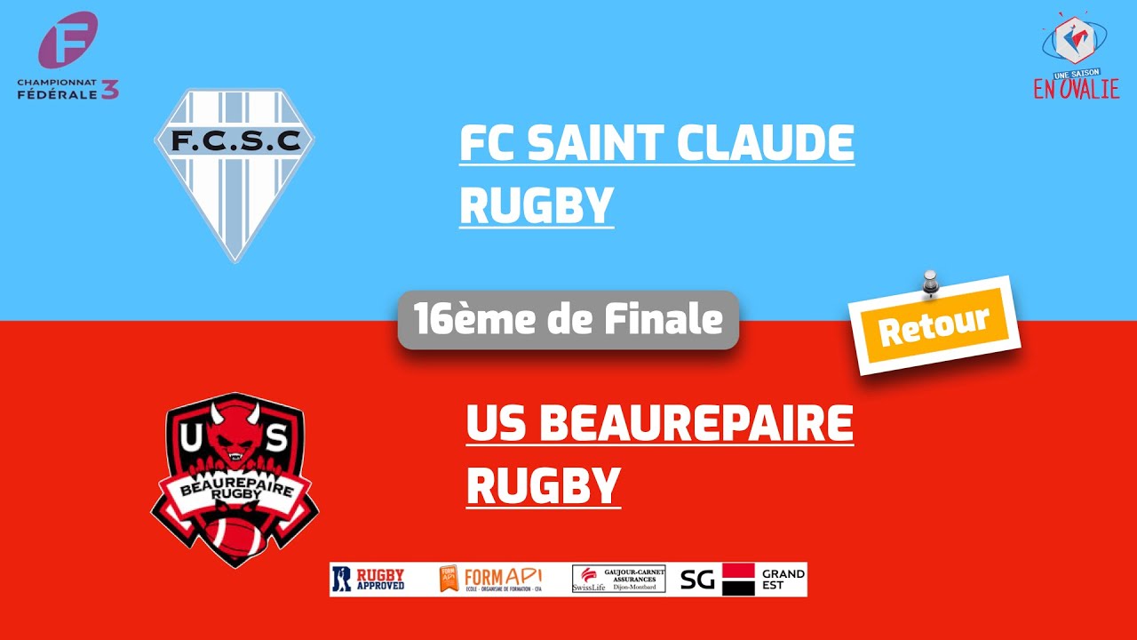 FC SAINT-CLAUDE RUGBY vs U.S. Beaurepaire Rugby
