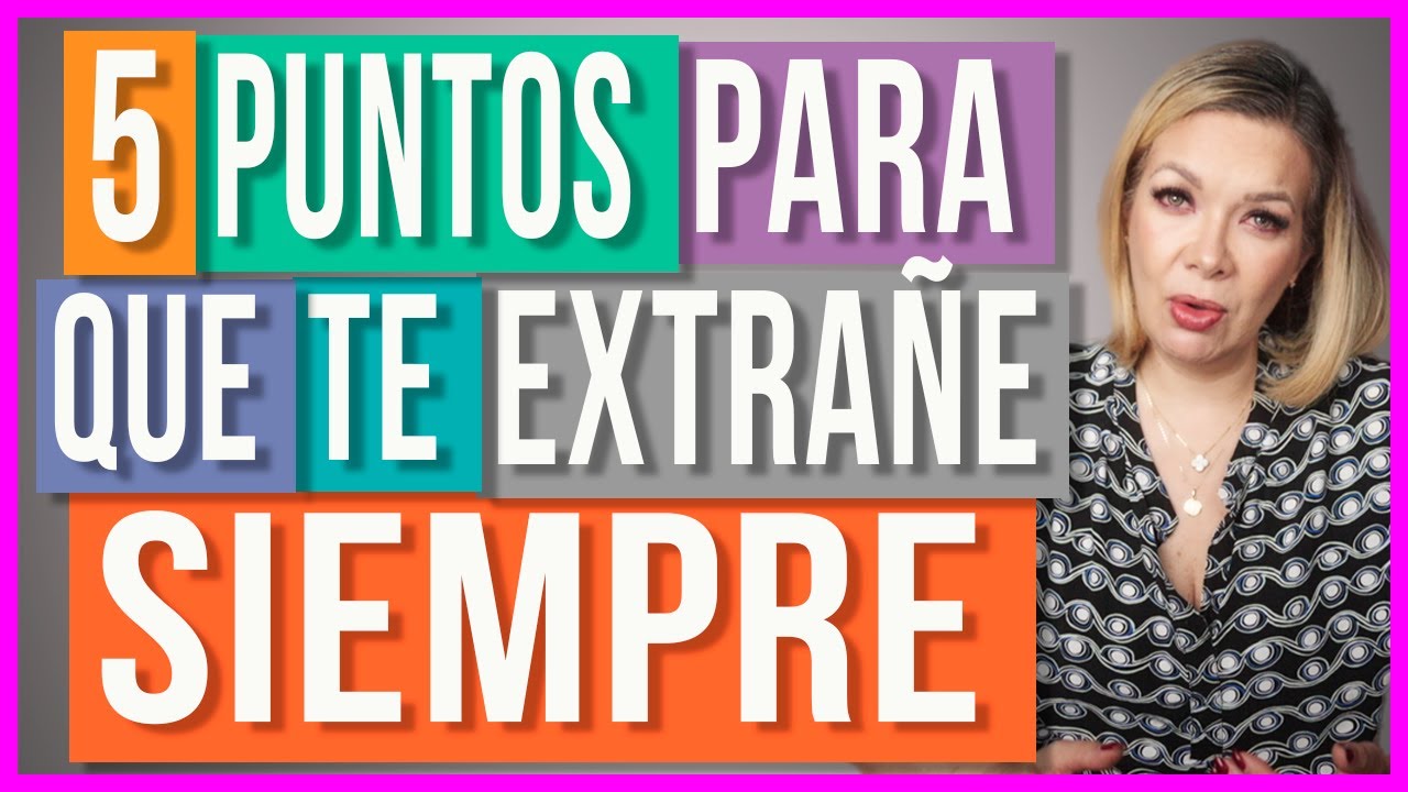 5 Cosas que Puedes Hacer para que te Extrañe Siempre