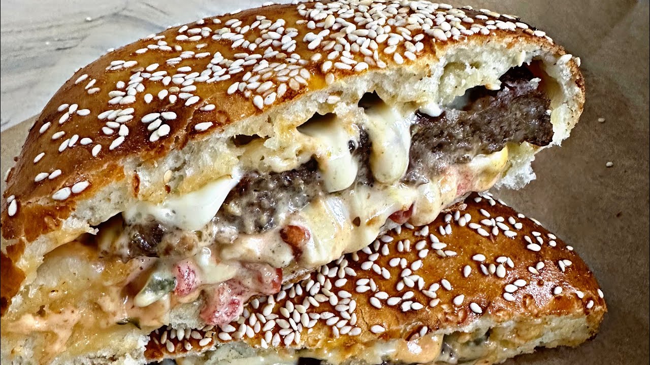 🍔Si te pergadisni hamburgera  ne shtepi  qe cdoher  do i gatuani  🍔( Hamburgera te mbyllura)